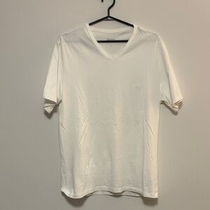BOSS Men's V-Neck Cream Tee